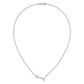 Sideways Diamond Initial I Necklace - WBC