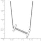 Sideways Diamond Initial I Necklace - WBC