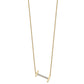 Sideways Diamond Initial I Necklace - WBC