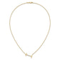 Sideways Diamond Initial I Necklace - WBC