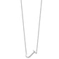 Sideways Diamond Initial J Necklace - WBC