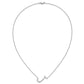 Sideways Diamond Initial J Necklace - WBC