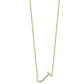 Sideways Diamond Initial J Necklace - WBC