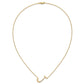 Sideways Diamond Initial J Necklace - WBC
