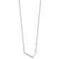 Sideways Diamond Initial L Necklace - WBC