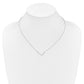 Sideways Diamond Initial L Necklace - WBC