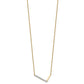 Sideways Diamond Initial L Necklace - WBC
