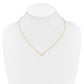 Sideways Diamond Initial L Necklace - WBC