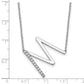 Sideways Diamond Initial M Necklace - WBC
