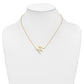 Sideways Diamond Initial M Necklace - WBC