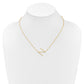 Sideways Diamond Initial N Necklace - WBC
