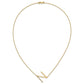 Sideways Diamond Initial N Necklace - WBC