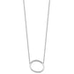 Sideways Diamond Initial O Necklace - WBC