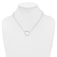 Sideways Diamond Initial O Necklace - WBC