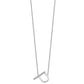 Sideways Diamond Initial P Necklace - WBC