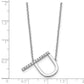 Sideways Diamond Initial P Necklace - WBC