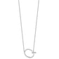 Sideways Diamond Initial Q Necklace - WBC