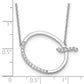 Sideways Diamond Initial Q Necklace - WBC