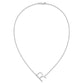 Sideways Diamond Initial R Necklace - WBC