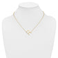 Sideways Diamond Initial R Necklace - WBC