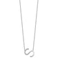 Sideways Diamond Initial S Necklace - WBC