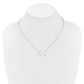 Sideways Diamond Initial S Necklace - WBC