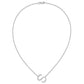 Sideways Diamond Initial S Necklace - WBC