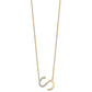 Sideways Diamond Initial S Necklace - WBC