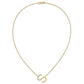 Sideways Diamond Initial S Necklace - WBC