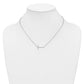 Sideways Diamond Initial T Necklace - WBC