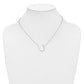 Sideways Diamond Initial U Necklace - WBC