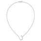 Sideways Diamond Initial U Necklace - WBC