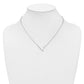 Sideways Diamond Initial V Necklace - WBC