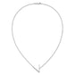 Sideways Diamond Initial V Necklace - WBC