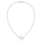 Sideways Diamond Initial X Necklace - WBC