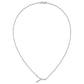 Sideways Diamond Initial Y Necklace - WBC