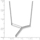 Sideways Diamond Initial Y Necklace - WBC