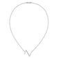 Sideways Diamond Initial Z Necklace - WBC
