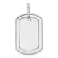 Personalized Diamond Dog Tag Charm - WBC