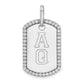 Personalized Diamond Dog Tag Charm - WBC