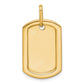 Personalized Diamond Dog Tag Charm - WBC