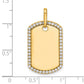 Personalized Diamond Dog Tag Charm - WBC