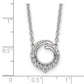 1/4 carat Diamond Fancy Swirl Circle Necklace - WBC