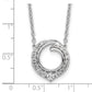 1/2 carat Diamond Fancy Swirl Circle Necklace - WBC