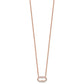 1/4 carat Diamond Oval Necklace - WBC