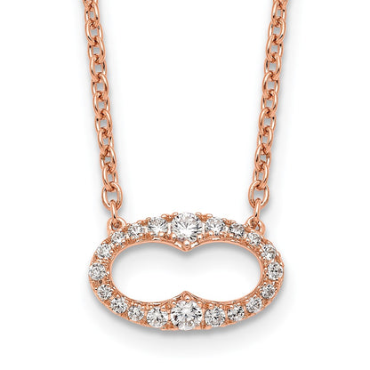 1/4 carat Diamond Oval Necklace - WBC
