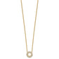 Polished 1/4 carat Diamond Fancy Floral Circle Necklace - WBC