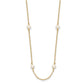 4- Near Round Freshwater Cultured Pearl 8-station Necklace - WBC