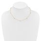 4- Near Round Freshwater Cultured Pearl 8-station Necklace - WBC
