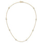 4- Near Round Freshwater Cultured Pearl 8-station Necklace - WBC